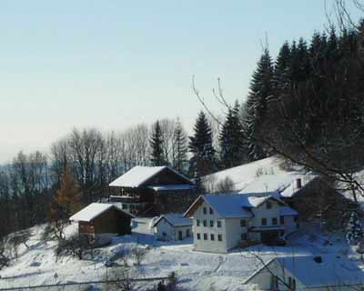 Das Ferienhaus im Winter